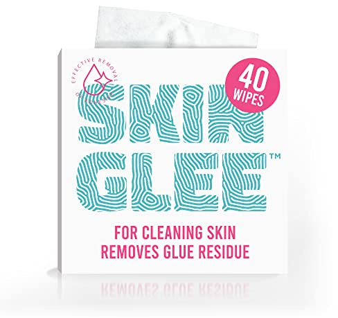 Not Just A Patch Skin Glee Adhesive Remover (40 Pack) – Hypoallergenic Alcohol Wipes for CGM Devices, Bandages, Ostomy Patches, and Adhesives – Gentle, Portable Skin Cleaner