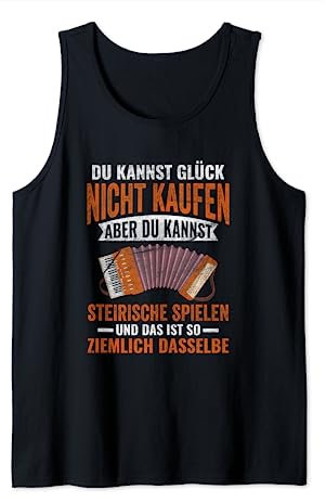 Akkordeon Steirische Leidenschaft Ziehharmonika Harmonika Tank Top