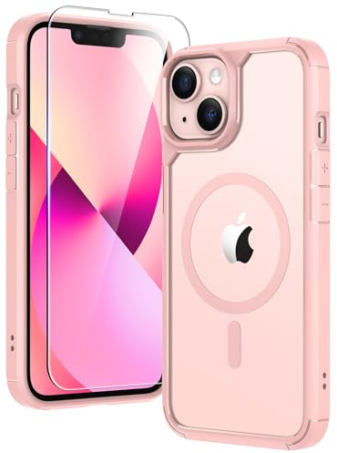 TAURI Cover Magnetica per iPhone 13/iPhone 14, Rosa