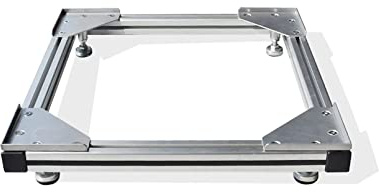 Verstellbarer Waschmaschinensockel, Waschmaschinenständer, Metall, Trockner, Kühlschrankhalter, Ständer für schwere Geräte, 55,9 x 58,4 cm, Zubehör für Waschmaschine und Wäschetrockner, Anti