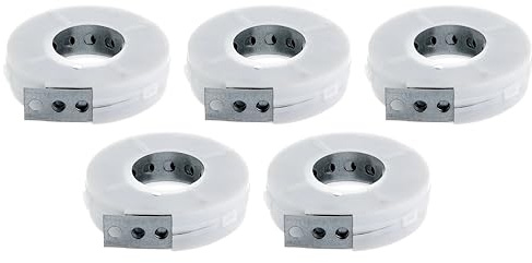 Alberts 848149 Lochband | mit oder ohne Abrollkasette | sendzimirverzinkt | Breite 20 mm | Länge 3 m | 5er Set