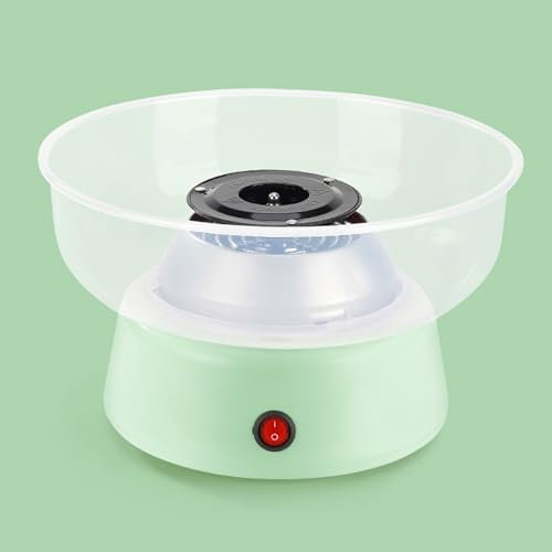 Macchina per Zucchero Filato Retro,Macchina Zucchero Filato Bambini,Cotton Candy Macchina,Produzione di 3 Secondi,Funzionamento Semplice e Sicuro,Adatto per Compleanni dei Bambini e Fest(Color:Verde)