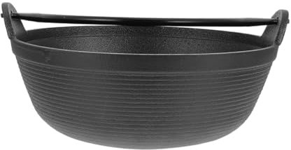 PHENOFICE Cast Iron Dutch Oven Outdoor Cookware Camping Pot Non-sticky for Picnic and Home Use Soup Cauldron