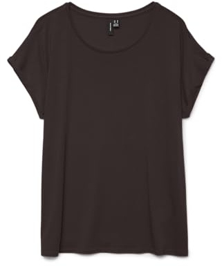 Vero Moda Camiseta sin Mangas para Mujer Vmbianca SL Noos, Pastel de Chocolate, L