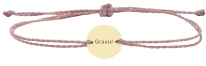 Positiva Jewelry Personalisiertes Armband mit Gravur aus 18k Edelstahl mit 12mm Gravur Plättchen, Armband für Damen und Mädchen, Verstellbar & Wasserfest, Inklusive Geschenkverpackung