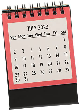 VILLFUL Tischkalender Kleiner Mini-kalender Mit Englischer Druck Oberfläche Aus Papier Glatt Und Robust Notizbuchkalender Für Zuhause Und Büro