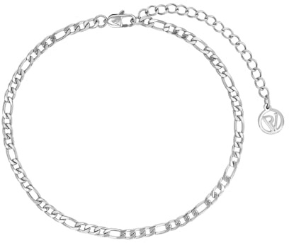 PAUL VALENTINE - Damen Fußkette Edelstahl