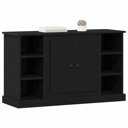 vidaXL Sideboard Svart Ek 100 x 35,5 x 60 cm Konstruerat trä