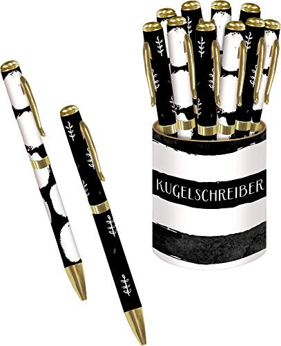 Kugelschreiber - All about black & white: 2 Designs in Displaydose