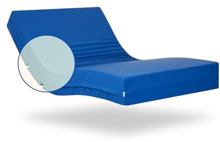 Geriafy - Materasso per anziani | 15 cm di schiuma HR | Copertura sanitaria impermeabile (105x190)