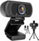 Webcam HD 1080p, cámara web USB para ordenador de sobremesa o portátil, Full HD, ángulo panóramico de 110 grados, ideal para hacer transmisiones en directo, llamadas, conferencias y para juegos