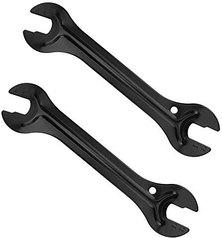 MXXiiv 2 Pcs Bicycle Cone Spanner Hub Wrench, Bike Hub Spanner Bicycle Wheel Hub Axle Cone Adjuster Wrench Pedal Spanner Repair Tool