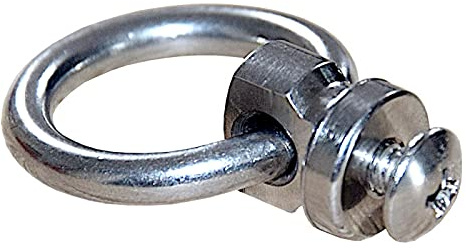 Premium O-Ring aus EDELSTAHL mit Schraubgewinde inkl. Schraube, Halsbandring, ohne sichtbare Spaltmaße, verschweißt, geschliffen, poliert. Durchmesser: 20 mm