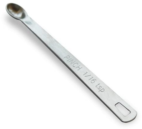 1 st 1/16 tsk (0,31 ml) mini-mätsked, liten tesked för små mängder | Hög precision, livsmedelskvalitet, rostfri, diskmaskinssäker, lättlästa markeringar, multifunktion, robust och hållbar