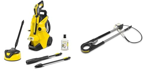 Kärcher Hochdruckreiniger K 4 Power Control Home: Clevere App-Unterstützung & TLA 4 Teleskopstrahlrohr, einfache Reinigung von Fassaden