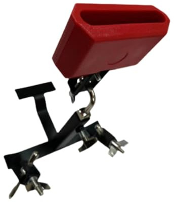 kowaku Trommel-Kuhglockenhalter mit Kuhglocken-Geräuschmacher-Instrument, einfache Installation, verstellbares Schlagzeug-Set, Metall-Kuhglocken-Halterung