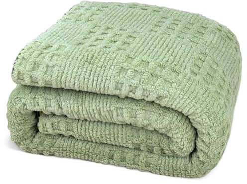 Kuscheldecke Flauschig Weiche, Sofadecke Kuschelig, Fluffy Blankets, Für Bett und Couch, Warm Winter Decke, Wohn- & Kuscheldecken (Grasgrün, 150x200cm)