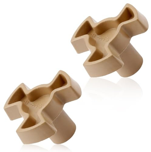 Lotsdonxia Mikrowellen-Drehteller-Kupplung, universelle Passform, hitzebeständiger Kunststoff-Rollenschaft für Ofenreparatur, 2 Stück