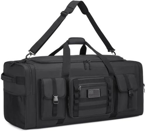 135L Extra Large Duffle Bag for Men - Heavy Duty Duffle Bag for Travel | Sports Gym Equipment Bag with Adjustable Shoulder Strap & Shoe Compartment for Soccer/Baseball/Basketball/Hockey