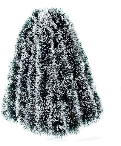 10M Weihnachtsgirlande, Grün Girlande Weihnachten, Metallisch Lametta Girlande Weihnachtsdeko Tannengirlande für Weihnachts Weihnachtsbaum, Party, Kranz, Outdoor Indoor Hochzeit, Weihnachtsfeier