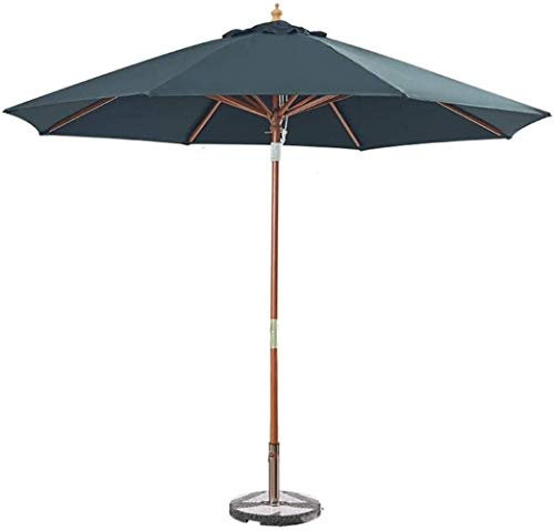 DX26TS Offset Market Umbrellas Parasols Wooden Patio Sun Shade Umbrella for Outdoor, Garden, Beach, Pool Sunscre
