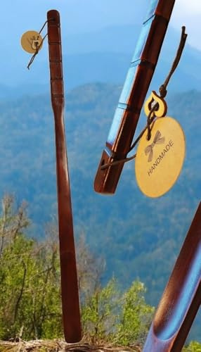 CleanPrince 70 cm TIROL Schuhanzieher Schuhlöffel braun natur Holzschuhlöffel Holz