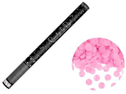 4x XXL (60 cm) Partykanone Partypopper Streamer ®Auto-schmuck (rosa Rosenblätter)