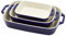 STAUB 40508-170-0 - Juego de platos de cerámica, color azul oscuro