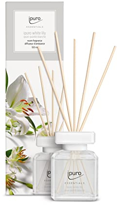 ipuro - erfrischender ipuro white lily Raumduft - dezenter Raumerfrischer mit blumig zarten Noten - stilvoller Lufterfrischer in der Wohnung für ein puristisches Dufterlebnis 100 ml