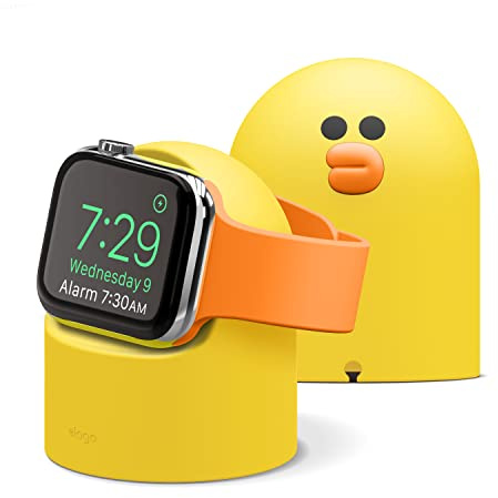 elago LINE Friends W2-Ladeständer für Apple Watch Ultra 1/2 | für Apple Watch 11/10/9/8/SE3/SE2/7/6/SE/5/4/3/2/1 Kompatibel mit Apple Watch Ultra 2/1 [Ladegerät Nicht enthalten] (Sally)