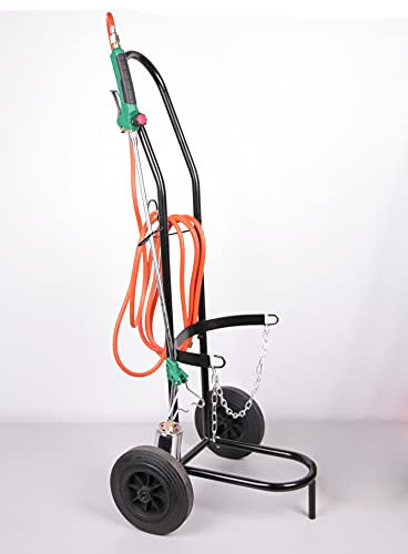 Grodenberg BIO Unkrautbrenner PRO mit Flaschenwagen Regler Schlauch Abflammgerät Unkrautvernichter Gasbrenner