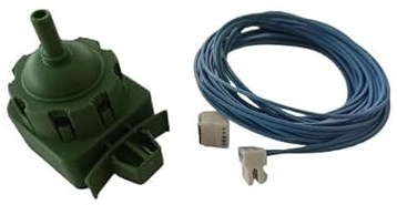 Indesit Druckschalter mit Originalkabel für Waschmaschine, C00381612, Grün, Kunststoff, Industrial, Kabelgebunden