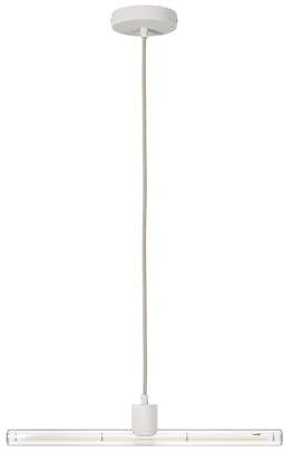 creative cables Lámparaa colgante esse14 con casquillo S14d - Con bombilla, Blanco