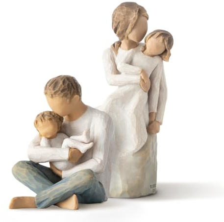 Willow Tree MotherDaughter Figure Plus Little One Figure, Sculpted Hand-Painted 2