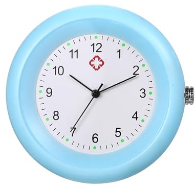JewelryWe Krankenschwesteruhr Analog Quarz Taschenuhr 30 Wasserdicht Silikon Uhr mit Halskette Kette Schwesternuhr Pflegeuhr Pulsuhr für Arzt Geschenk Unisex