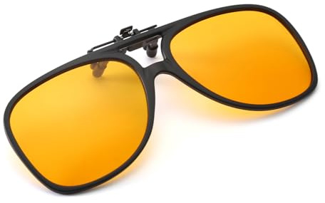 Long Keeper Polarisierte Sonnenbrille Clip für Brillenträger - Pilotenbrille sonnenbrille Aufsatz Polarisiert Clip On Sonnenbrille für Herren Damen, 54mm