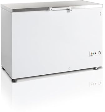 Congélateur Coffre FR405S SL Couvercle en Acier Inoxydable - 377 Litres - Tefcold