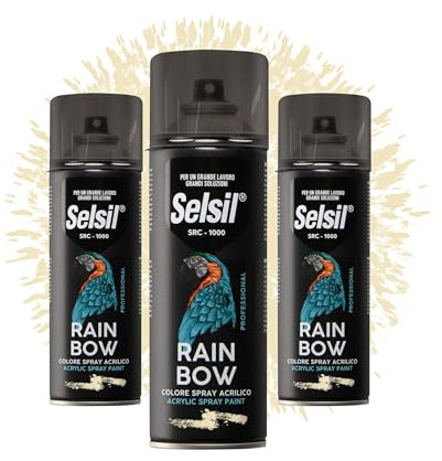 DETERMONDO 3 Bombolette di Vernice Spray Acrilica 400ml Bombolette Spray Colorate Multiuso per Interni ed Esterni (Trasparente Opaco)