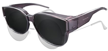 FUIPVGI Sonnenbrille für Damen und Herren - Polarisiert Überzieh UV-Schutz Überbrille für Brillenträger, Unisex über Normale Brille
