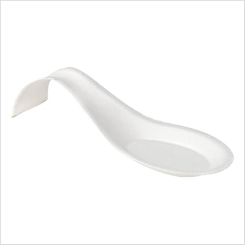 MAXI PRODUCTS - 50 Unidades Cuchara Catering Arco - 12 x 4,2 cm - Cuchara Catering Caña Azúcar - Especial Catering, Eventos, Tapas, Degustación, Food Trucks - CATERING