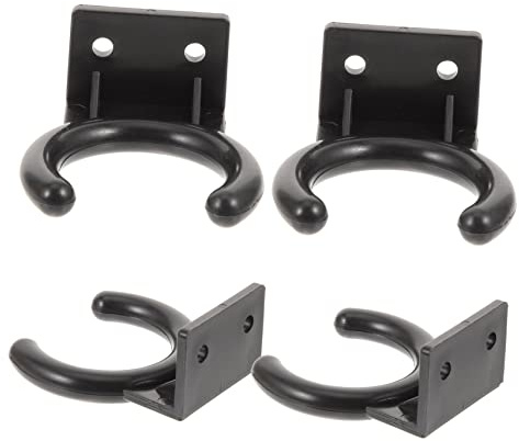 4 Stück Mikrofonhalterung Wand Schwarz Kunststoff, Leicht | Mikrofon Stand, Mikrofonhalterung für Wand, Mikrofon Wandhaken, für Ktv und Konferenzraum