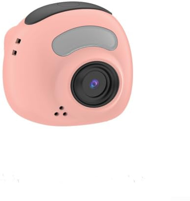 Appareil photo numérique pour étudiant, 52 x 47 x 42 mm, mini appareil photo numérique vintage, 48 MP autofocus 1080p, vidéo HD amusante pour enfants, adultes, débutants (rose)