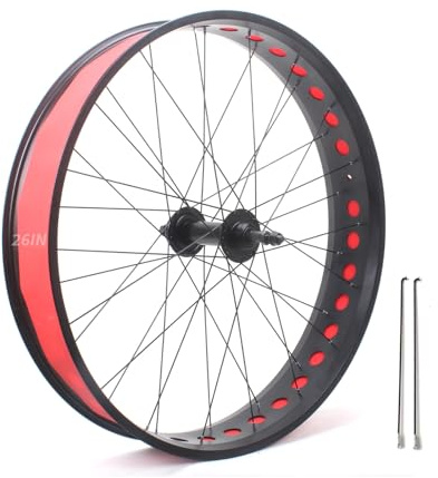 20/24/26x 4,0 Zoll Fatbike-Laufräder Scheibenbremse Snowbike-Vorder- Und Hinterrad 135/195mm 36H-Naben Beachbike-Laufradsatz Für 7-10er-Rotary 14G-Speichen E-Bike