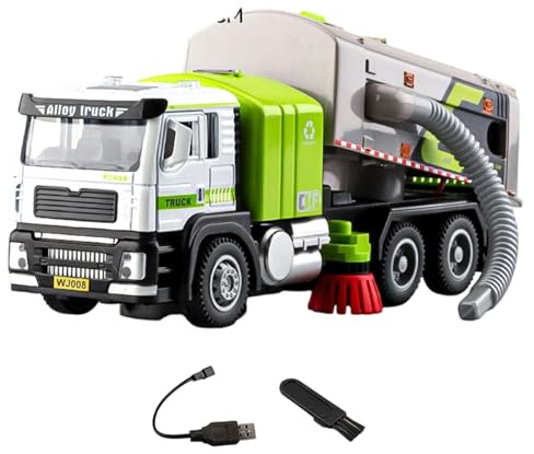 YROHGKPN Juguete divertido barredora de calle, construcción robusta, juego divertido para niños, habilidades motoras, barredora, aprendizaje manual