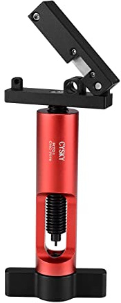 CYSKY 2 in 1 Verbessertes Nadeltreiber-Einsetzwerkzeug mit hydraulischem Schlauchschneider für MTB-Rennrad, olivfarbenes Banjo-Anschluss-Einsetzwerkzeug (Rot)