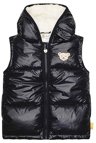 Steiff Mädchen Weste Mit Kapuze Jacke, Steiff Navy, 116 EU