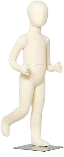 Kleiderpuppe Schneiderpuppe Verstellbare Kinderpuppe Zum Nähen, Kinder Styropor Ganzkörper-Schaufensterpuppe Für Kleiderpräsentation, Baby Kleid Schaufensterpuppe Für Schneiderinnen (5 Year Old)