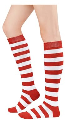 Century Star Kniestrümpfe Damen lange Socken Gestreifte Regenbogen Socken Weiche und verschleißfeste lange Socken für Damen