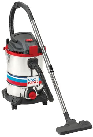 Clarke International VAC KING CVAC25SSR 25L STAINLESS STEEL WET & DRY VACUUM CLEANER WITH POWER TAKE-OFF (230V)