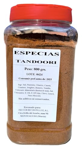 Especias Tandoori 800 gr - pelluz - especia india - especia indú